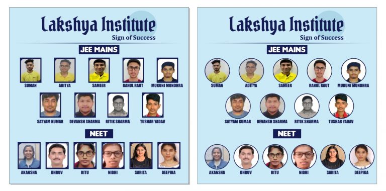 Lakshya institute Results for JEE